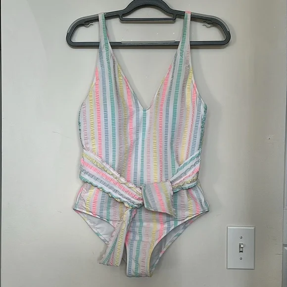 Vineyard Vines Multicolor Striped One Piece Swimsuit - Picture 4 of 9